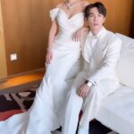 Somaline Ang Instagram – They are so cute together ❤️❤️ @nickk_teo @honglingg_ 
Makeup @shaunleelee 
Hair @calvingan26 
Styling @samonggg 
Jewelry @bulgari 
Wedding dress @belleandtulle @romonakevezacollection 
Wedding planner @smittenoccasions 
Venue @jwmarriottsg