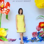 Somaline Ang Instagram - Congratulations @aliceandolivia_singapore on the new boutique at Paragon! Yellow is my happy color 💛 This minidress is a mix of so many things I love! #aliceandolivia