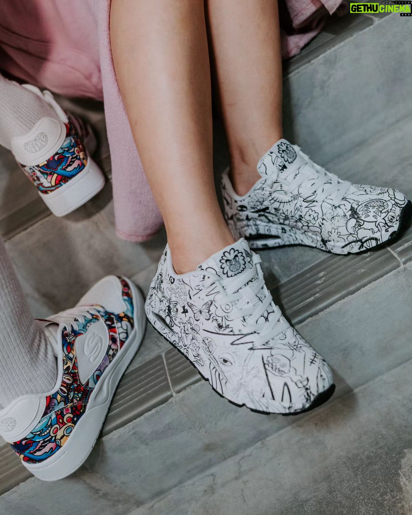 Somaline Ang Instagram - I always look forward to Skechers collaborations!! This time, Skechers x Vexx, a collaboration with one of the most recognised Belgian visual artists of this generation, @vexx! ❤️🔥 Explore the doodle-icious designs at skechers.com.sg and selected Skechers concept stores. #skecherssg #SkechersxVexx