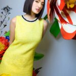Somaline Ang Instagram - Congratulations @aliceandolivia_singapore on the new boutique at Paragon! Yellow is my happy color 💛 This minidress is a mix of so many things I love! #aliceandolivia