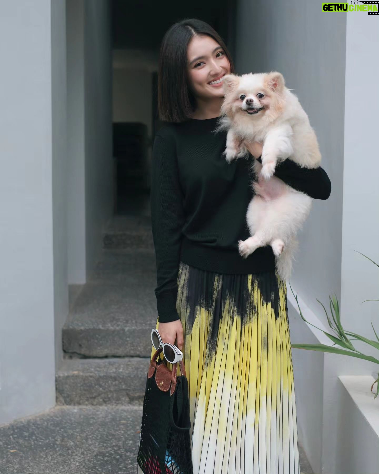 Somaline Ang Instagram - Starting the month of May with greetings from some fur babies 💛 I am wrapping up my current drama soon. I can't wait to spend more time with my loved ones! ✨️ Makeup by @shaunleelee Style by @samonggg