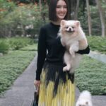 Somaline Ang Instagram - Starting the month of May with greetings from some fur babies 💛 I am wrapping up my current drama soon. I can't wait to spend more time with my loved ones! ✨️ Makeup by @shaunleelee Style by @samonggg