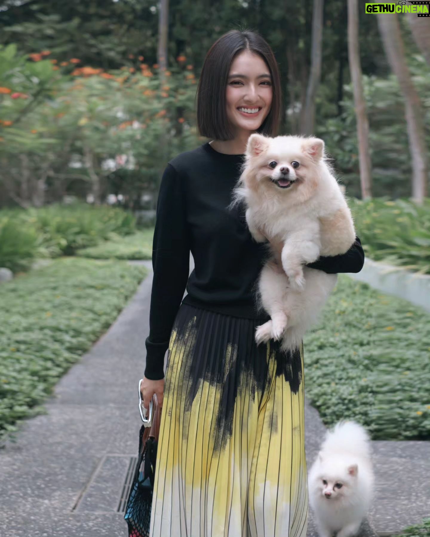 Somaline Ang Instagram - Starting the month of May with greetings from some fur babies 💛 I am wrapping up my current drama soon. I can't wait to spend more time with my loved ones! ✨️ Makeup by @shaunleelee Style by @samonggg