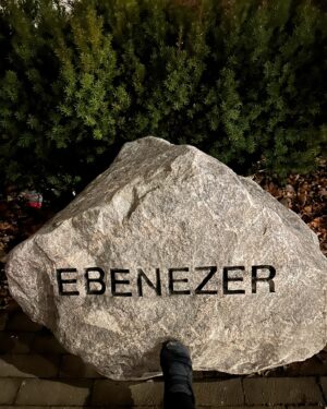 Somkele Iyamah Idhalama Instagram - Morning walks of discovery and you literally find a stone with ‘EBENEZER’ carved into it…can’t tell me otherwise. 😎. If you know you need divine help simply ask for EVERYONE who asks receives. Not some, not a few, but EVERYONE WHO ASKS. Have an amazing week/month ahead guys. 🙏