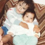 Sona Movsesian Instagram - This is me and my brother Danny. He was and still is my biggest tormentor. No one has prepared me for my job better than this guy. And yes, the baby with 12 chins is yours truly. Well fed and sitting on the couch - nothing has changed. #rollsonrollsonrolls #nationalsiblingday