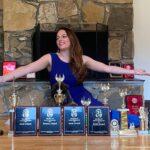 Sona Movsesian Instagram - If you watched the Instagram video posted on the @teamcoco page today then you know these are photos of me with my speech trophies from college. If you didn’t watch the video, then some background: I did a photo shoot with my old speech trophies from college. And I’m giving them away! Info is on the Twitters.