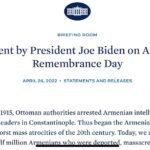 Sona Movsesian Instagram - Reading a statement like this from a sitting US president never gets old (and I don’t care what your politics are so please leave the negativity out of the comments). Sending love to all my Armenian brothers and sisters today and every day.