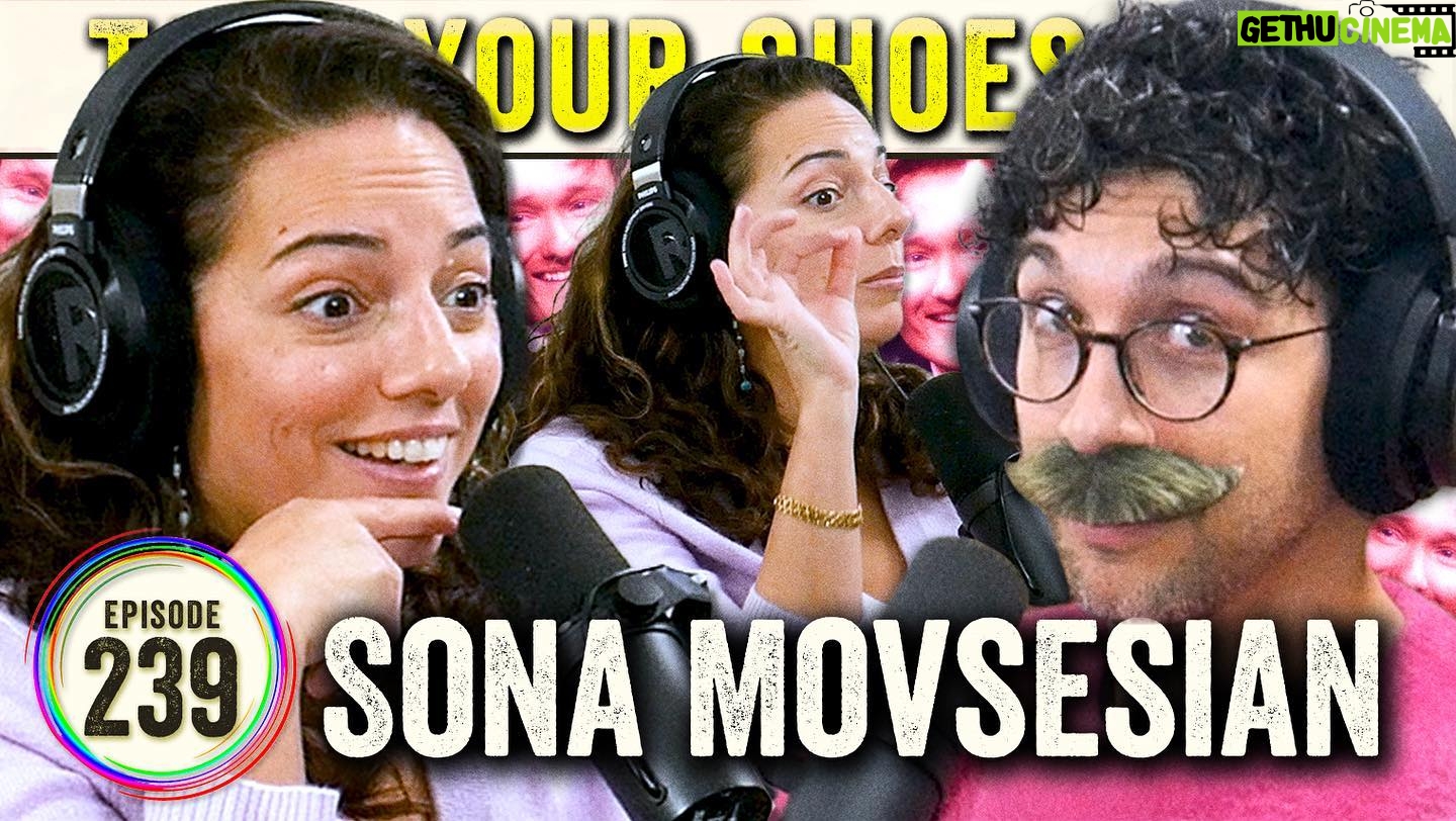 Sona Movsesian Instagram - “Sona Movsesian (Conan O’Brien Needs a Friend Podcast) 5.0! For the past 4 years, it has been a tradition that @sonamov comes and takes her shoes off of a January episode. The gals get into stuff about stuff and even talk about other things.” Available now on YouTube (link in bio)