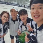 Song Eun-yi Instagram - 비와도 즐거운 테니스 #휠라화이트오픈 #filawhiteopen #양세형 #조진세 #장성규 #이형택 #머드리티비