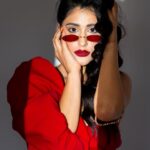 Sonia Rathee Instagram - Betty boop energy 💋 💄💈 @hairbyprem @makeupbykaranc 📸 @miteshsphotography Styled by @sameerkatariya92 Outfit @houseofvarada Sunglasses @_shophermosa_ Styled by @sameerkatariya92