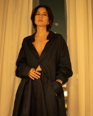 Sonoya Mizuno Instagram - @jaegerlecoultre #jaegerlecoultre #thegoldenratio  #ad Styling @bethfenton_  Make up @victoriamartinmakeup  Hair @bysky.hair  Photos @margoducharme