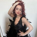 Sophia Anne Caruso Instagram – Light as a feather… 

Dress by @kristinakofficial 
@makeupbykristenbacino