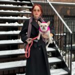 Sophia Anne Caruso Instagram - Iris and I enjoying the cold happy birthday @mattstarrmattstarr