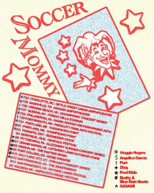 Sophia Regina Allison Instagram - All upcoming North American tour dates on sale now! See you on the road in a couple weeks. Get your tickets at soccermommyband.com ✨

Photo by @nicolewhitephoto 
Flyer by @justusproffit