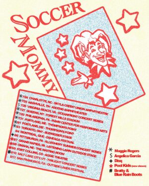 Sophia Regina Allison Instagram - Headline shows just added in Grand Rapids, Omaha, and Fort Collins! @poolkidsband open these three new dates. Presale for Omaha and Fort Collins starts tomorrow 5/17 at 10am local. Sign up for the code now on soccermommyband.com (link in bio). General onsale Friday 5/19 at 10am local ⭐️

Grand Rapids and all previously announced shows are on sale now!

Flyer by @justusproffit 🃏