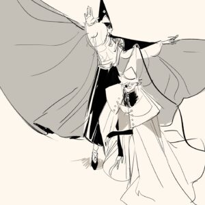 Sophie Li Instagram - Δ
Witch Hat Atelier

- The sun and ocean..

drew with lovely @harmomomo 
Thank you to the beautiful models @rozenprince and
@zeet_studio_sketch
#witchhatatelier