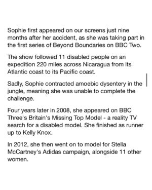 Sophie Morgan Instagram - “By storm” is certainly an exaggeration but we can trust the Mail to never let the truth get in the way of a good story 😂! Thank you for this lovely write up today. Really, thank you. It’s really really lovely…..