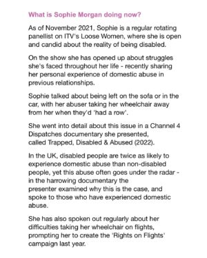 Sophie Morgan Instagram - “By storm” is certainly an exaggeration but we can trust the Mail to never let the truth get in the way of a good story 😂! Thank you for this lovely write up today. Really, thank you. It’s really really lovely…..