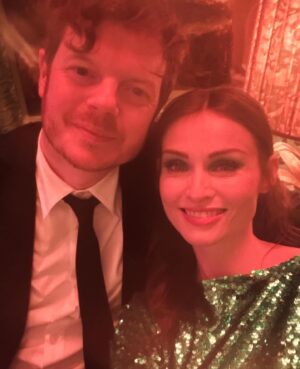 Sophie Ellis-Bextor Instagram - BAFTAs Baby!! 
Last night was amazing. What a special thing. So happy to have been asked to sing but as is always the case, there was a brilliant team effort behind the performance. Big thanks to @victoriajayneadcock for magnificent styling - I love that we created a story with the clothes. Thank you to my fantastically talented friend @lisalaudat1 for such beautiful glam. Lisa did my hair for the video for murder and we’ve worked together since Take Me Home. She’s so incredible and so lovely to pay tribute to @louiseconstad and the green glitter eye she created for murder all the way back in 2001. 
Thanks to my management Wallace and to @sarahadamssassy and Thom 

I loved my dresses - see from the photos you can hide a child inside that skirt! 
I loved the dancing @_paul_roberts and the dancers created 
I loved changing into 4 different outfits - cmon you gotta go hard or home for @bafta 
And I loved toasting the adventure of Murder with such a special stage 
Mainly though I loved doing it all with @richardjonesface by my side, who has always supported me in all that I do. We even had a bit of time on the dancefloor last night - first time in a while! 

Glam @lancomeofficial @ghdhair 
Red carpet dress @antoniorivamilano
@antonioriva_official
@rogervivier @swarovski
Performance @sophiecouture
@miumiu @swarovski @katherinejamesjewellery
Dinner @mrselfportrait @louboutinworld @luluguinness
 @swarovski @katherinejamesjewellery
Party @fumbalinas - kaftan of dreams!!! Green and twinkly and perfect for dancing xxx