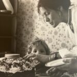 Sophie Grégoire Instagram - Wonder, curiosity, beauty…I looked at you (and my birthday cake!) in awe. You were my fort, my life, my angel…and you are still by my side. My Maman Estelle. To all the mothers out there (biological or not) please take care of your needs while you give wholeheartedly. Please look after your mind and heart as you cup ours into your soul! Happy Mother’s Day! ❤️ Tu étais si douce, si attentionnée, si belle….je t’observais, maman d’amour Estelle, avec émerveillement! (Tout en mangeant mon gâteau des yeux!) À toutes les mères (biologiques ou pas), je vous célèbre et je vous encourage à prendre soin de vous-mêmes, à reconnaître vos besoins de cœur, de corps et d’esprit avant de redonner au monde entier! Bonne fête des mamans! ❤️