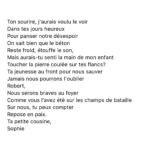 Sophie Grégoire Instagram – It’s Rememberance Day and we honour the courage and dedication of so many who fought for our freedom. Today, we still witness all the light and the darkness. All the love and the fear. All the truth and the delusion. Let’s pay tribute to all the beings and families who sacrifice their lives to protect us. Lest we forget. Here is a poem I wrote a few years ago for my great uncle who served and died in WW2.
❤️
C’est le Jour du Souvenir. On rend hommage aux êtres qui ont tout donné pour protéger notre liberté. On fait encore face à la lumière et la noirceur. À l’amour et à la peur. À la guerre et à la paix. On célèbre tous celles et ceux qui continuent à servir et qui font des sacrifices au quotidien pour assurer notre protection. Voici le poème que j’ai écris pour mon grand-oncle qui a perdu la vie au combat durant la 2e GM.