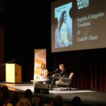 Sophie Grégoire Instagram - “Sophie, is your book like a love letter to the world?” my friend and ally @gabormatemd asked me as he generously helped me launch #CloserTogether in Vancouver. He got me teary from the get go as I realized that I want my whole life to be a cry of love for this world through all its pain, beauty, darkness and light. But none of it is about me; it’s about each and every one of us being allowed deeper inside ourselves, guided, supported, courageous and vulnerable. Emotional leadership is learning how to fall back in love with ourselves with time and patience. To take that seat and be able to gauge and regulate our mind, thoughts and emotions. I want to thank the sold out crowd and everyone at the @vancouverwritersfest for coming out, hosting us, and starting this work themselves. It’s the hardest work we will ever do but the healing and strength that comes out of it is necessary for us to evolve in peace within ourselves and in the world. No piece of cake. But we can do it. 📸: Séamus Easton