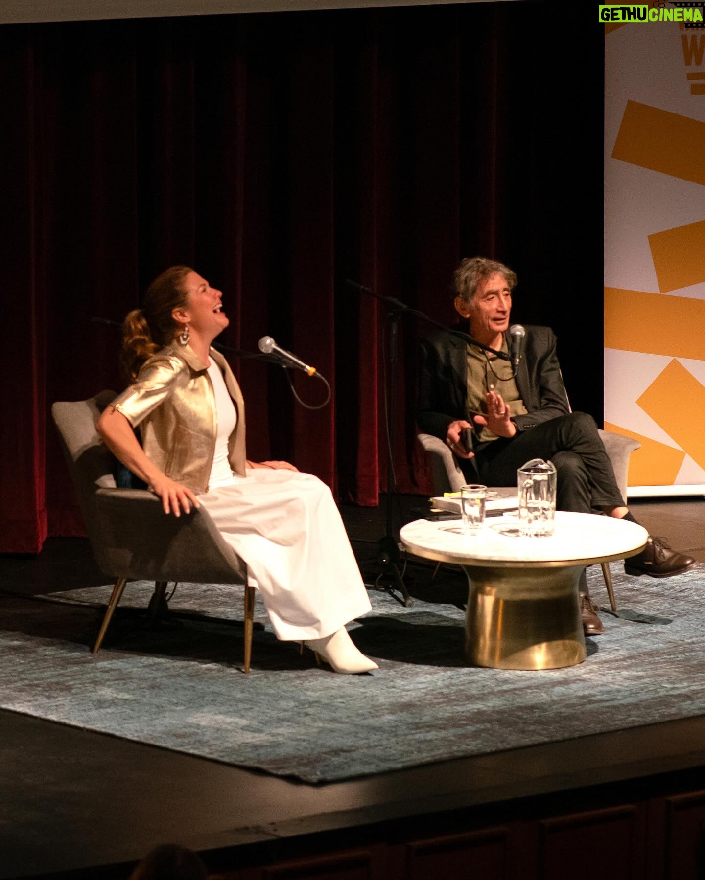 Sophie Grégoire - 5.8K Likes - “Sophie, is your book like a love letter to the world?” my friend and ally @gabormatemd asked me as he generously helped me launch #CloserTogether in Vancouver.
He got me teary from the get go as I realized that I want my whole life to be a cry of love for this world through all its pain, beauty, darkness and light. But none of it is about me; it’s about each and every one of us being allowed deeper inside ourselves, guided, supported, courageous and vulnerable. Emotional leadership is learning how to fall back in love with ourselves with time and patience. To take that seat and be able to gauge and regulate our mind, thoughts and emotions.
I want to thank the sold out crowd and everyone at the @vancouverwritersfest for coming out, hosting us, and starting this work themselves. It’s the hardest work we will ever do but the healing and strength that comes out of it is necessary for us to evolve in peace within ourselves and in the world. No piece of cake. But we can do it.
📸: Séamus Easton