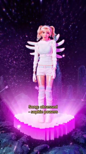 Sophie Luborsky Instagram - Obsessed ft. @ashleysiennaofficial out now! 
Outfit design by me and @clockworkbex 
Made by @clockworkbex 
1st vid @tommysavagekelly 
Second vid @miday_i 
Prop/set @tayloredgin @andiearbo @fagundes_denis 
Hair @shmeggsandbaconn 
Glam @alisonc.mua 
-
-
-
-
-
-
-
-
-
#vfx #reels #3danimation #3dart #aftereffects #animation #reelsinstagram #visualeffects #digitalart #ａｅｓｔｈｅｔｉｃ #explorereels🤩 #3d #cyber #pinkaesthetic #digitalartist #vfxartist