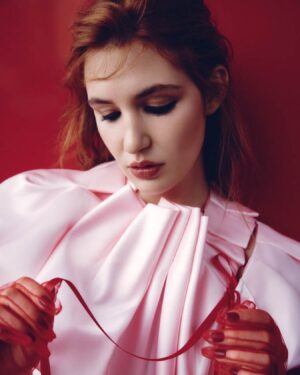 Sophie Nélisse Instagram - @nuvomag summer issue 
shot by @garrettnaccarato 
-
Creative direction @sandra_zark 
Styling @nadiapizzimenti 
Make up @genevievelenneville 
Hair @turpinsteven Color by @eloise.larocque