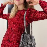 Sophie Rundle Instagram – Little moment of appreciation for this beautiful glittery dress, bag and Saturday night spent watching strictly come dancing with my beautiful glittery mum ❤️💃🏻✨