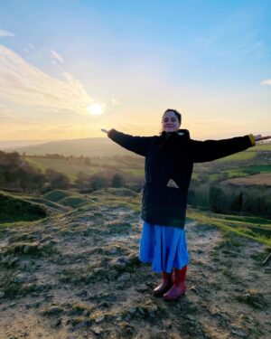 Sophie Rundle Instagram - Fresh air, new year, pure wild joy ❤️❤️❤️❤️❤️