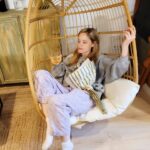 Sophie Rundle Instagram - Thank you so much for the birthday love yesterday 💕🥳 It started out as a bit of a wash out - rain, poorly baby, missing people - but ended up really rather lovely - pyjamas, cake, champagne and an enormous swinging chair that I’m sure you can understand is where I will be conducting all important business from henceforth. So, I think the moral of the story is… novelty seating will cheer up all situations. Or something like that. Maybe it’s love. Probs the chair though. 💕💕💕💕💃🏻