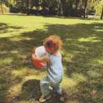 Sophie Rundle Instagram – One of those completely ordinary and yet, somehow, completely perfect days. 🌞✨ Only missing the dog who is holidaying with family back home and who would have liked today’s bouncy ball, hated the heat and is probably enjoying the peace and quiet of life without The Baby. (But if you’re reading this Buddy, we miss you ever so. ❤️🦮)
