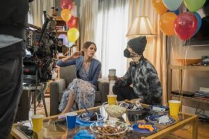 Sosie Bacon Instagram - Coupla happy, playful, silly, cute, fun, feel good, comedic, smiley bts moments from 😊