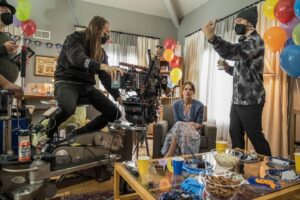 Sosie Bacon Instagram - Coupla happy, playful, silly, cute, fun, feel good, comedic, smiley bts moments from 😊