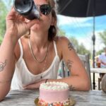 Sosie Bacon Instagram - Wear a helmet. Not just while riding horses but just always while walking around having fun and eating cake.