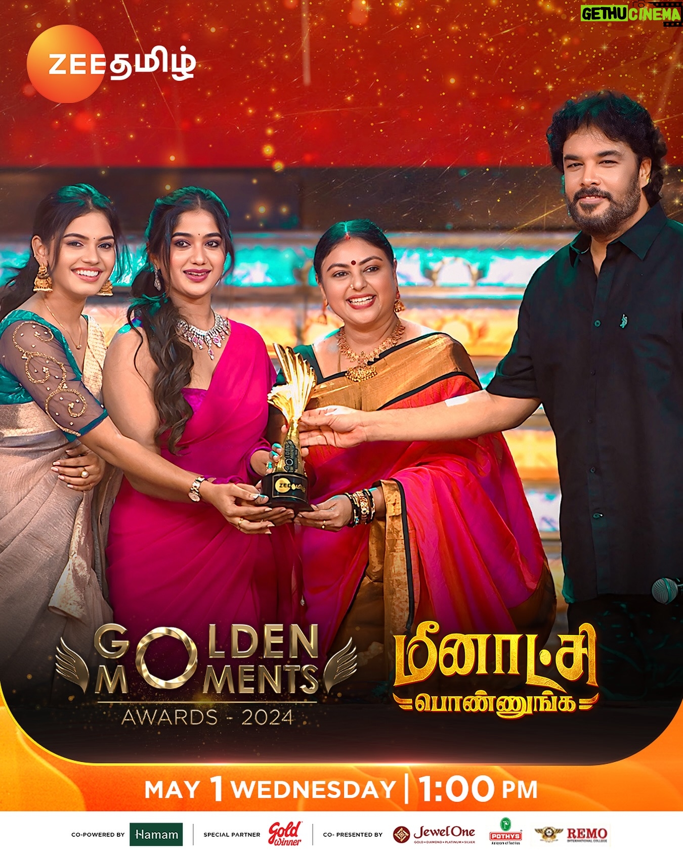 Soundarya Reddy Instagram - Golden Moments - Meenakshi Ponnunga...!!ππ Golden Moments Awards 2024 Part 1 - May 1 at 1 PM Part 2 - May 5 at 1.30 PM. #GoldenMomentsAwards2024 #Archana #RJVijay #MeenakshiPonnunga #ZeeTamil