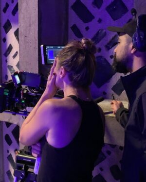 Spencer Grammer Instagram - Directing is the greatest joy. As difficult as it can be at times, it is a labor of love and an honor to work with the talented cast and crew without whom this project would not be possible.
Just some #BTS from @confettishortfilm