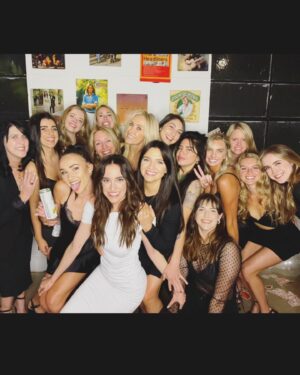 Spencer Locke Instagram - Celebrating @chelseajaymes is my favorite thing in the whole world!!! ONE. MORE. DAY. 👰‍♀️🤍 #letsgogirls #stevenslockeditdown