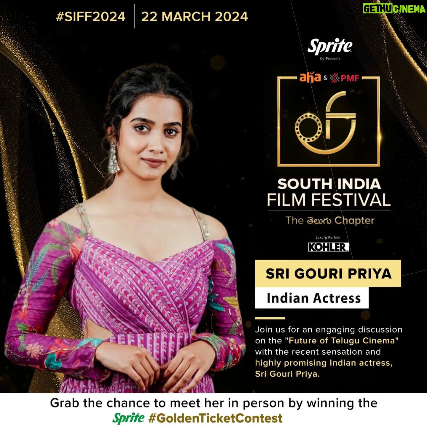 Sri Gouri Priya Instagram - Welcoming upcoming promising Star⭐@srigouripriya as a panel speaker at South India Film Festival. Her exceptional talent in content curation made her own mark. Join us in celebrating Cinema 📽️ #SIFF2024 #SaveTheDate #SouthIndiaFilmFestival India Film Festival! 🌠🎉 #SIFF2024 #TeluguCinema #SaveTheDate @ahavideoin @sprite_india @peoplemediafactory @harish2you @v.n.aditya @sairazesh @kohler_india