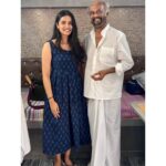 Sri Gouri Priya Instagram – Indeed a happy sankranthi!😍🌾
Met my all time favourite, THE SUPER STAR RAJINIKANTH GARU!🥹❤️⭐️🧿