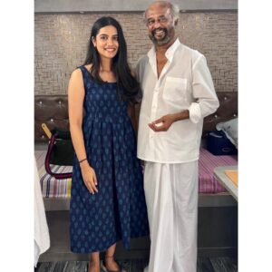 Sri Gouri Priya Instagram - Indeed a happy sankranthi!😍🌾
Met my all time favourite, THE SUPER STAR RAJINIKANTH GARU!🥹❤️⭐️🧿