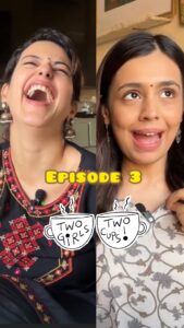 Srishti Ganguli Rindani Instagram - Episode 3 : Pehle Karwa phir pet bharwa. #twogirls #twocups #episode3 #karwachauthspecial #indianfestival