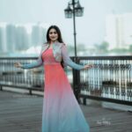 Sruthi Lakshmi Instagram – “Fashion has to reflect who you are” @lakshmi.sruthi  looking stunning like a beautiful butterfly in our custom made gown with madhura geogette jacket…For orders call/dm us or directly whatsapp on  91 9895020914 
Muse: @lakshmi.sruthi 
Mua: @dz_makeover 
Photographer: @nithinsundher_photography 
Video courtesy: @rb_photographystudio 
Jwellery: @goodwillcollectionskerala 

#coordset #pink #shadedblue #couturefashion #sruthilakshmi #designerwear