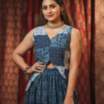 Sruthi Lakshmi Instagram - Embrace the vibrancy of indigo with byhand's latest ensemble, featuring the stunning actress Sruthi Lakshmi. Our Indigo Top Floral Patch, paired with the flowing Indigo Multi Skirt Tier, is a testament to the timeless beauty of floral patterns and the elegance of tiered designs. This piece captures the essence of tradition with a modern twist, perfect for the woman who carries her heritage with contemporary flair. Muse - @lakshmi.sruthi Photography- @gladmantisphotography MUA - @divyas_makeover_ Indigo Floral Patch Top Indigo Multi Tier Skirt Free shipping in India for orders above 1999/- DM us for more details or WhatsApp to 91 6282187583 Visit https://byhand.in/ Worldwide shipping available DM for prices and enquires. #ByhandFashion #TraditionalWithATwist #IndigoElegance #sruthiinbyhand