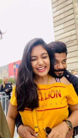 Sruthi Shanmuga Priya Instagram - Memory of the day 

Our first day at France, after watching the Eiffel Tower view, @kami.tbl made us walk in the street of Paris and we were exploring many places in and around Paris by walk. She was surprisingly showing us all the places giving clues about them and making it more interesting while hosting us. My second major attraction was the LOUVRE museum after the Eiffel Tower. Camille and Arvind surprisingly took me here through small streets without saying where we were heading to and this is how awestruck I felt when I first saw my fav place! Very sweet and memorable ❤️ thank u for all these beautiful memories Camille love @kami.tbl and my sweet guardian angel @arvind__shekar 

Stories to be continued….

#paris #parisdiaries #france #louvre #travel #partner #friendship