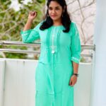 Sruthi Shanmuga Priya Instagram - Reach within yourself, at the height of the storm, for that eye of calm 🌸 Kurtis from @maybell_india #indianwear #kurti #maybellindia #maybell #attire #traditional