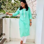 Sruthi Shanmuga Priya Instagram - Reach within yourself, at the height of the storm, for that eye of calm 🌸 Kurtis from @maybell_india #indianwear #kurti #maybellindia #maybell #attire #traditional