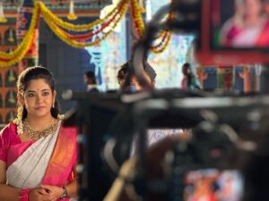 Sruthi Shanmuga Priya Instagram - He knew she had a destiny to chase, and it would not be fulfilled if she stayed where she was! Hence he guided her every step beautifully as the guardian angel by her side 🦋♾️ and will continue to stay by her side forever. Together they will step forward and make their dreams come true! @arvind__shekar 

Let’s do it together honey 😘 

Coming back as “VIJI” in Lakshmi after a very long break in Sun tv, from tomorrow, everyday at 2.30pm in your small screens. Looking forward for all your love and support as always! 

~ ARAVIND’s Sruthi