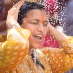 Sruthi Shanmuga Priya Instagram - Seemantham Nalangu ❤️ Thank you my girl squad @neharamakrishna @sruthi_shanmuga_priya @sarika6811 @vanishri344 Video and Photography : @ashokarsh Decor : @purpletreeprojects Thank you @purpletreeprojects for arranging this Haldi setup in short span of time. ❣️🤗 @ashokarsh team special thanks for Amazing work 🥰❤️